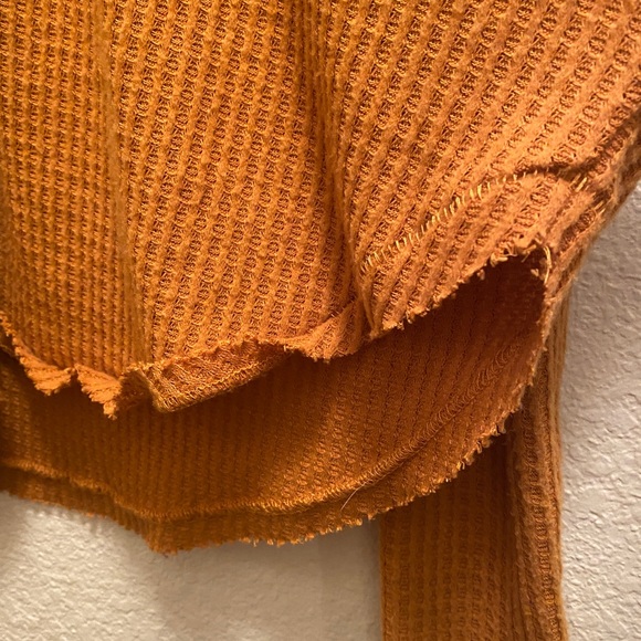 UO Urban Outfitters JoJo Waffle Knit Long Sleeve Top - Picture 4 of 8